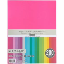 Bright Essentials 8.5" x 11" Cardstock Paper by Recollections™, 200 Sheets