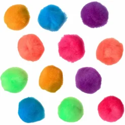Bright Multicolor Pom Poms by Creatology™