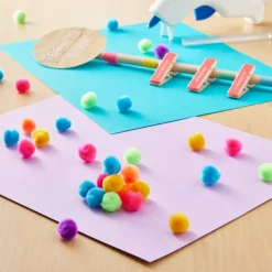 Bright Multicolor Pom Poms by Creatology™
