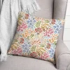 Bright Multi Floral 18" x 18" Throw Pillow