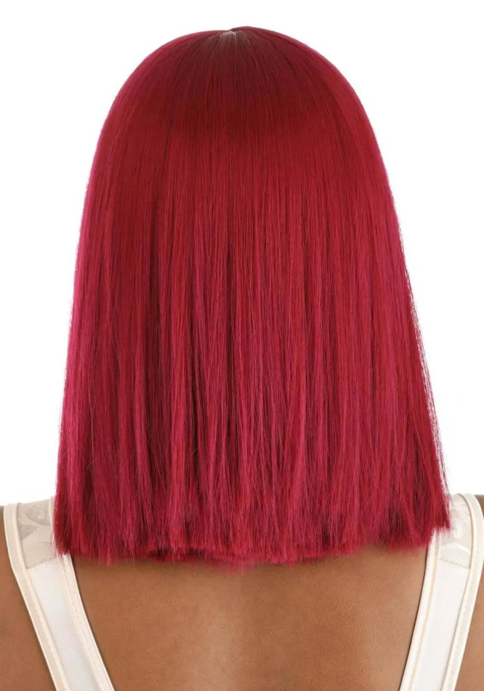 Bright Red Long Bob Wig