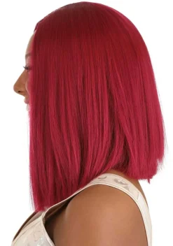 Bright Red Long Bob Wig