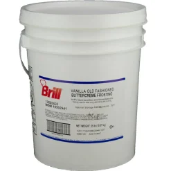 Brill Vanilla Old Fashioned Buttercreme Frosting 35 Pound Bulk Pack Ready to Use