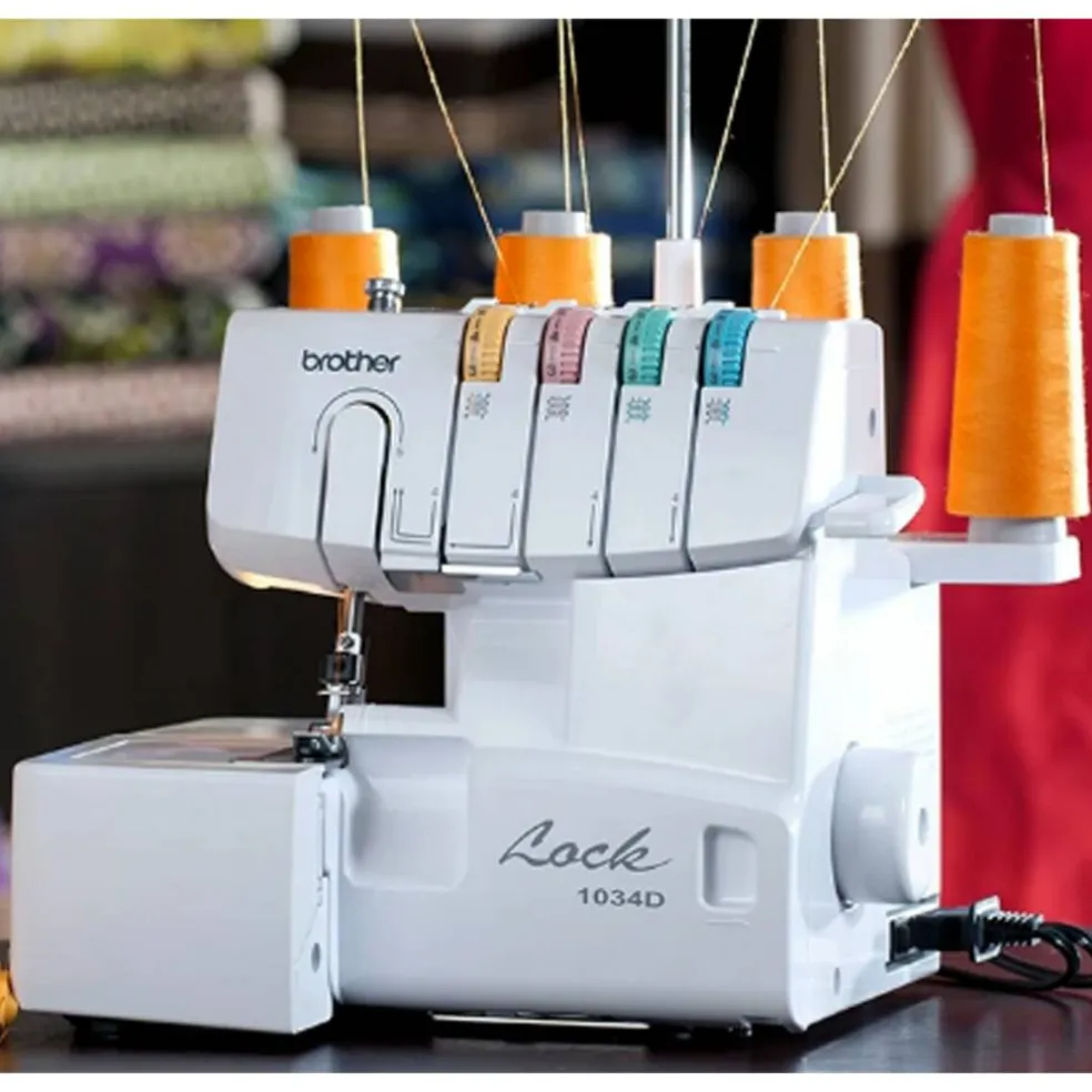 Brother 1034D 3 or 4 Thread Serger with Easy Lay In Threading