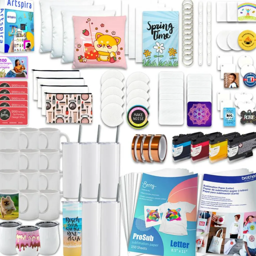 Brother SP-1 Sublimation Printer Deluxe Bundle with 310 Transfer Sheets