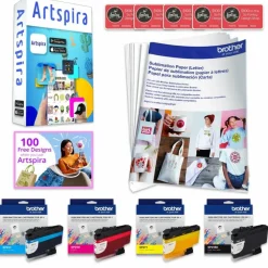 Brother SP-1 Sublimation Printer Deluxe Bundle with 310 Transfer Sheets