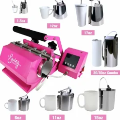 Brother SP-1 Sublimation Printer with 7-in-1 Tumbler Heat Press Bundle