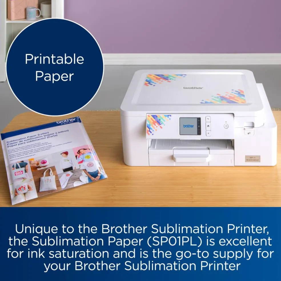 Brother 8.5" x 11" Sublimation Paper, 100 Sheets