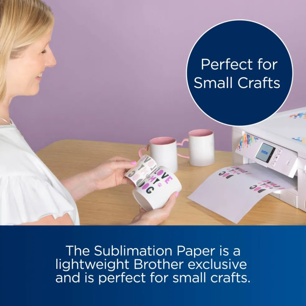Brother 8.5" x 11" Sublimation Paper, 100 Sheets
