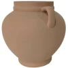 9" Brown Ceramic Jar Planter with Handles by Ashland®