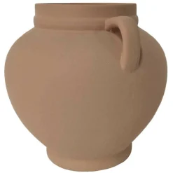 9" Brown Ceramic Jar Planter with Handles by Ashland®