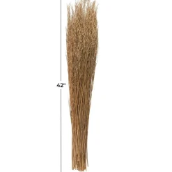 42" Brown Dried Natural Mustard Plant Foliage