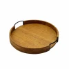 14" Brown Flameless Candle Round Tray by Ashland®