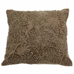 18" Brown Flower Pillow by Ashland®