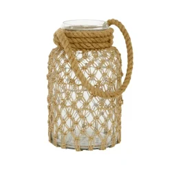 Brown Glass Coastal Lantern, 12