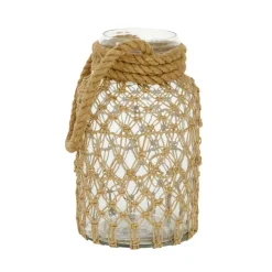 Brown Glass Coastal Lantern, 12