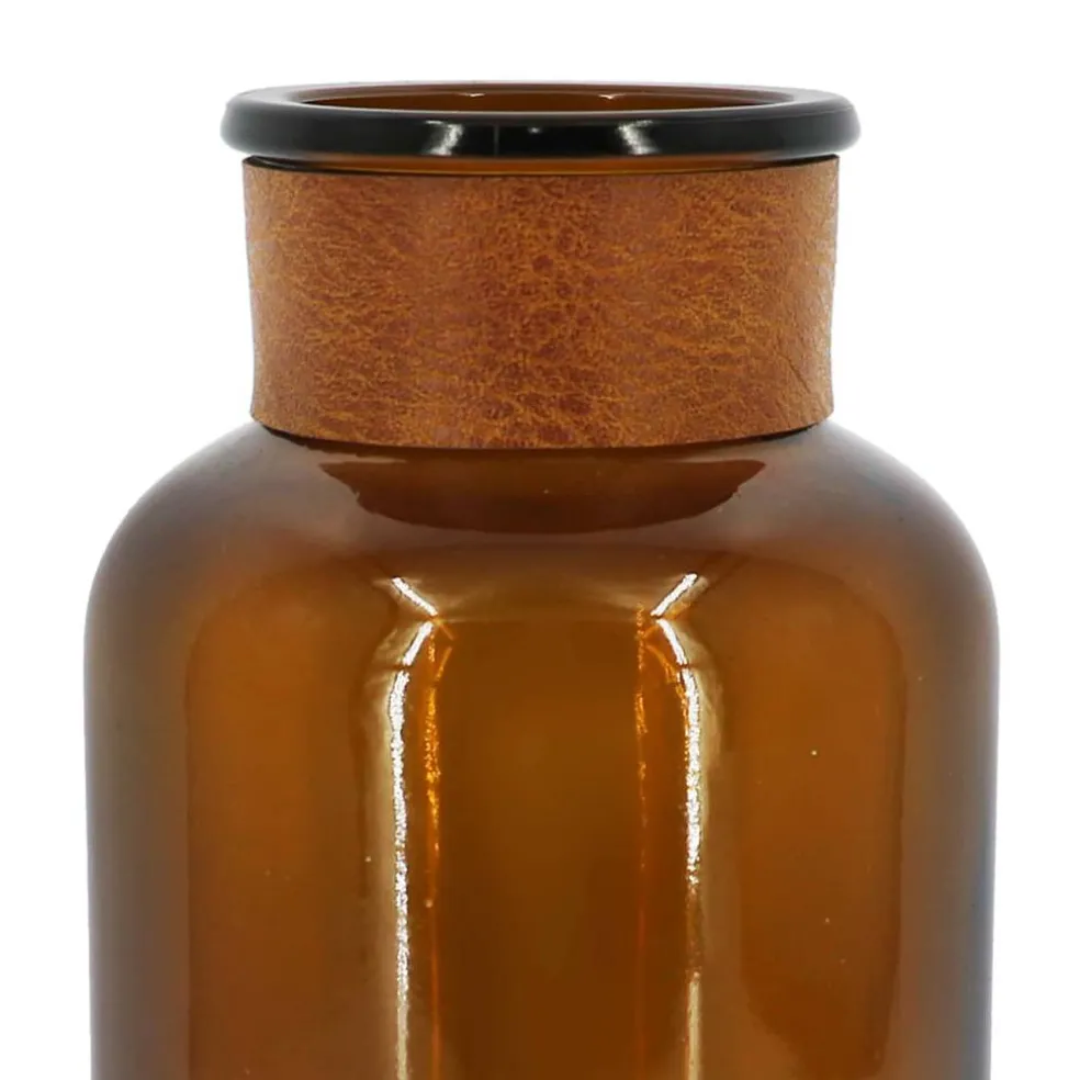 Brown Glass Vase Bottle Tabletop Décor by Ashland®