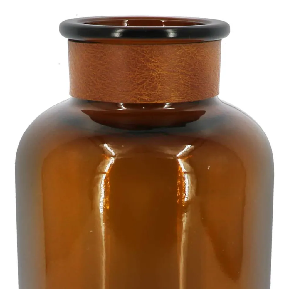 Brown Glass Vase Bottle Tabletop Décor by Ashland®