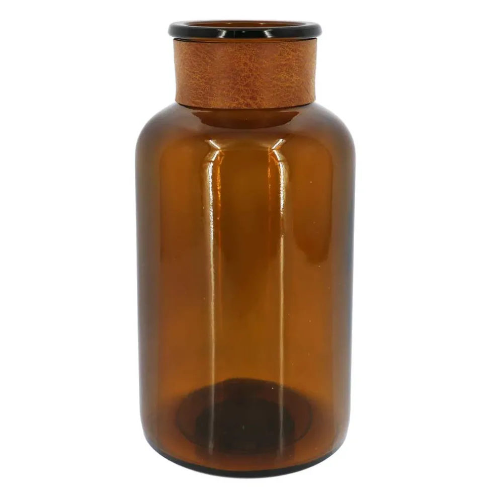 Brown Glass Vase Bottle Tabletop Décor by Ashland®
