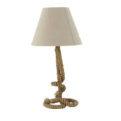 Brown Jute Rope and Iron Rustic Table Lamp, 29