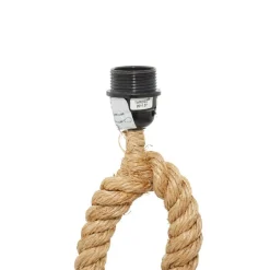 Brown Jute Rope and Iron Rustic Table Lamp, 29