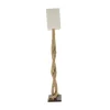 Brown Jute Rope and Iron Rustic Floor Lamp, 63" x 20" x 9"