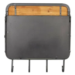 Brown Metal Industrial Wall Hook, 19" x 19" x 14"
