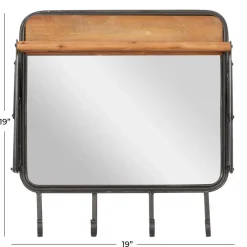Brown Metal Industrial Wall Hook, 19