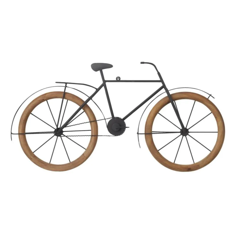 Brown Metal Traditional Bicycle Wall Décor