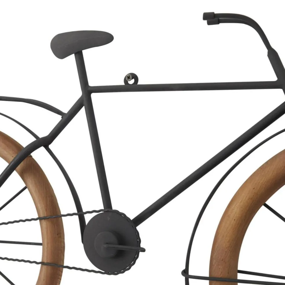 Brown Metal Traditional Bicycle Wall Décor