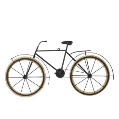 Brown Metal Traditional Bicycle Wall Décor