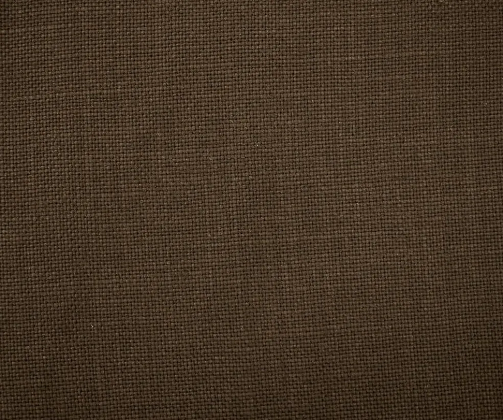 Brown Moygashel Solid Woven Irish Linen Home Decorating Fabric By the Yard