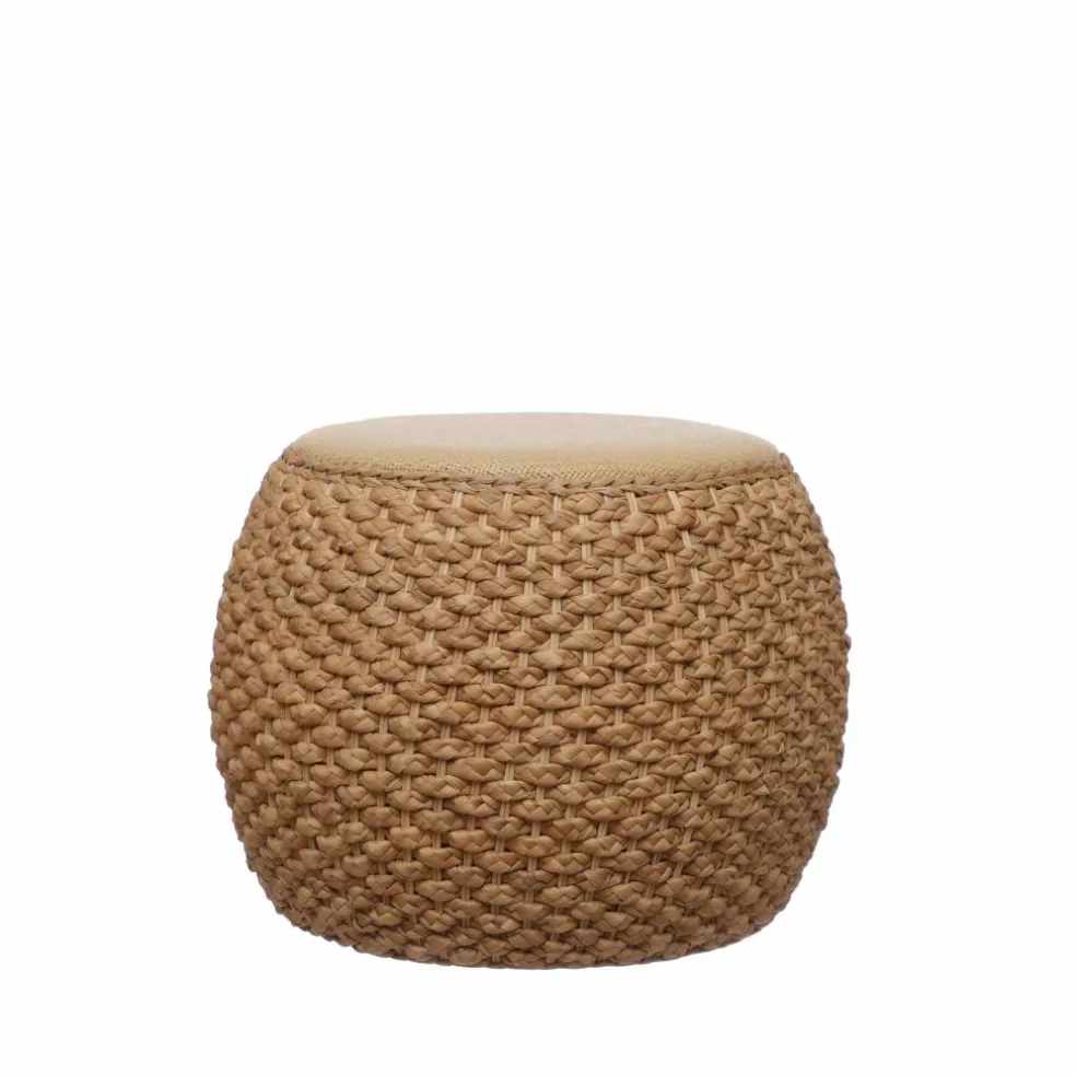 15.5" Brown Rattan Ottoman by Ashland®