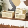 Brown Rattan Woven Storage Basket Set, 3ct.
