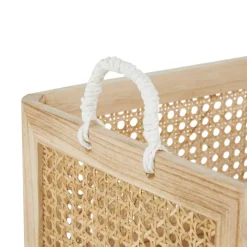 Brown Rattan Woven Storage Basket Set, 3ct.