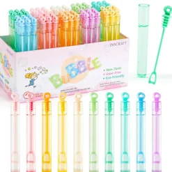 Bubble Wand, 90 Pack Pastel Bubble Wands Bulk 15 Colors for Halloween, Summer Toys, Wedding, Outdoor Indoor Activity Use, Bubbles Party Favors, Gifts for Kids Toddlers