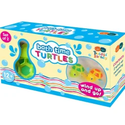 Buddy & Barney: Bath Time Turtles - 2 Wind-Up & Go Swimming Animal Toys, Float-Spin-Glide, Sensory Exploration, Water & Tub Play, Kids & Toddlers 1+