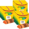 Bulk Crayons, Orange, Regular Size, 12 Per Box, 12 Boxes