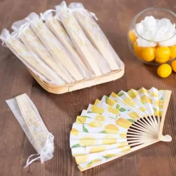 Bulk Printed Hand Fan Favor Kit for 48