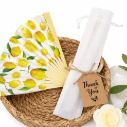 Bulk Printed Hand Fan Favor Kit for 48