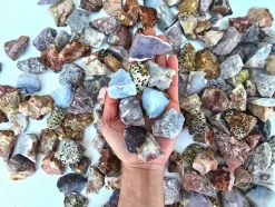 Bulk Rough Crystal Mix from Mexico Natural Raw Stones for Crafts Tumbling and Healing