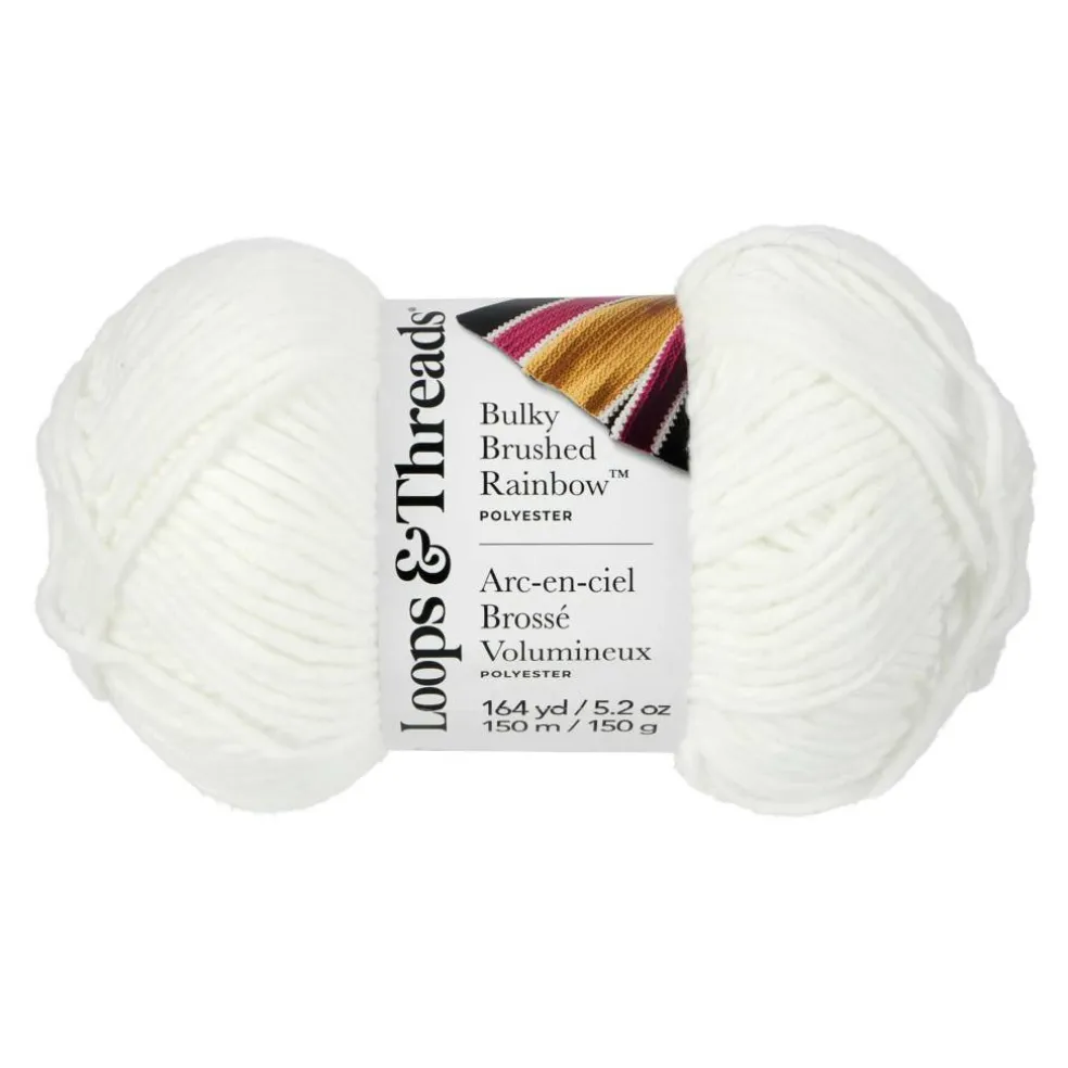 Bulky Brushed Rainbow™ Yarn by Loops & Threads®