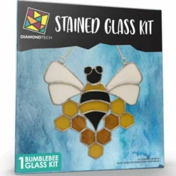 Bumblebee Pre-Cut Stained Glass Kit-Make Your own Beautiful Glass Project.