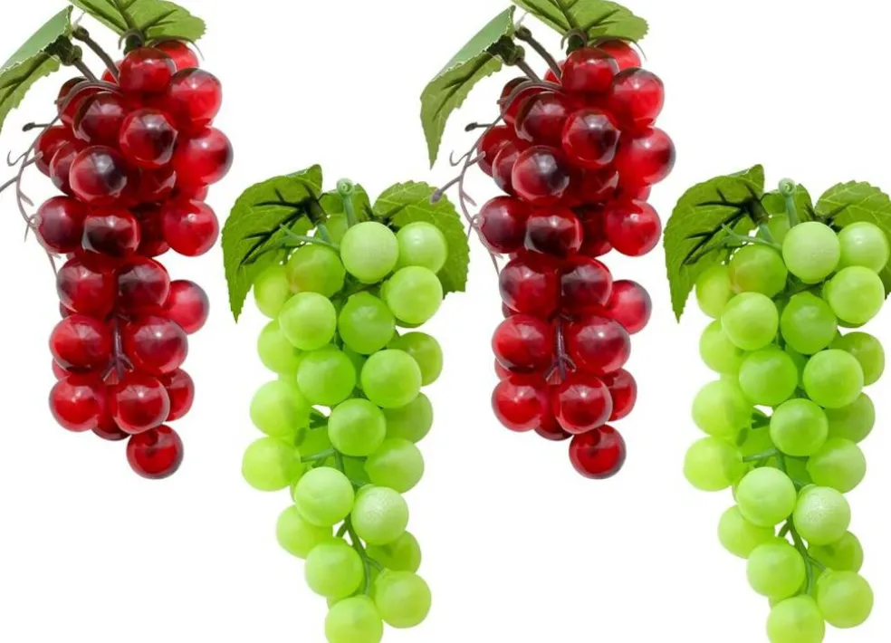 4 Bunches Fake Grapes