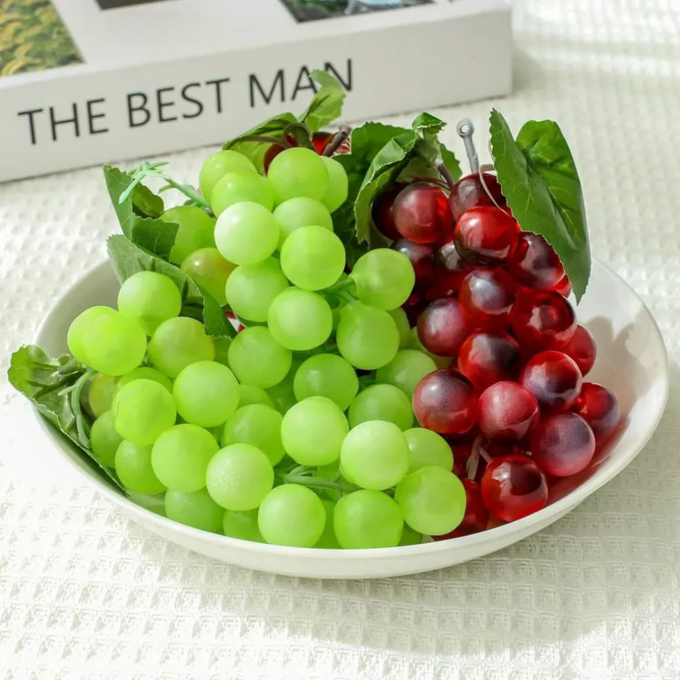 4 Bunches Fake Grapes