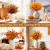 20 Bundles Artificial Fall Flowers for Outdoors Fall Decorations for Home