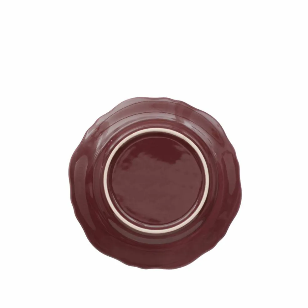 8" Burgundy Ceramic Plate by Ashland®