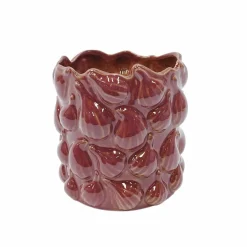 6.25" Burgundy Ceramic Vase by Ashland®
