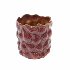 6.25" Burgundy Ceramic Vase by Ashland®