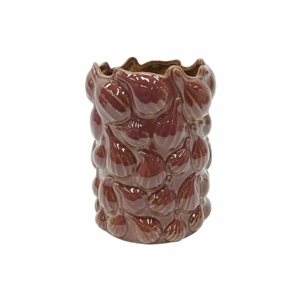8" Burgundy Ceramic Vase by Ashland®